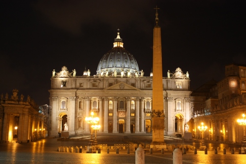st-peters-basilica-night